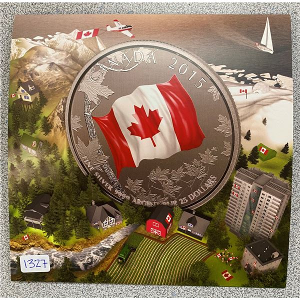 Sterling Silver Colored Flag 25.00 Dollars