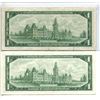 Image 2 : 2X 1967 Canadian $1.00 One dollar bills