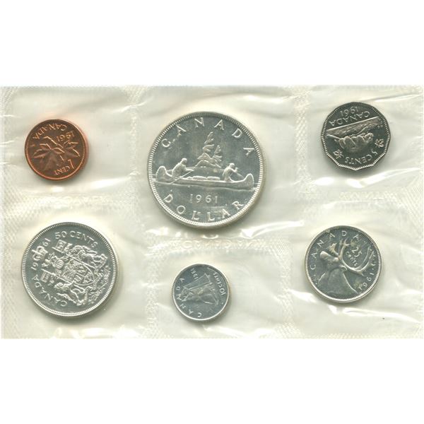 1961 Canadian Proof Set Coins