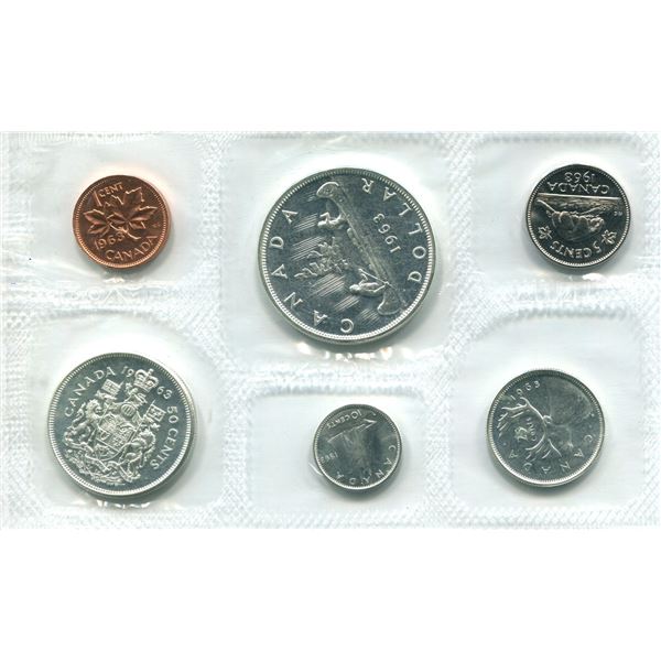1963 Canadian Proof Set Coins