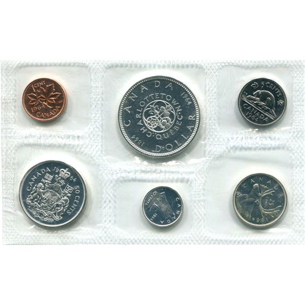 1964 (No Dot) (T.S) Canadian Proof Set Coins
