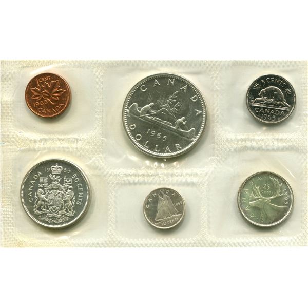 1965 (L.Beads) Canadian Proof Set Coins (Blunt 5)