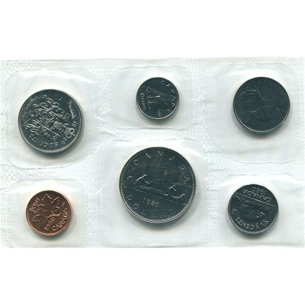 1980 Canadian Proof Set Coins