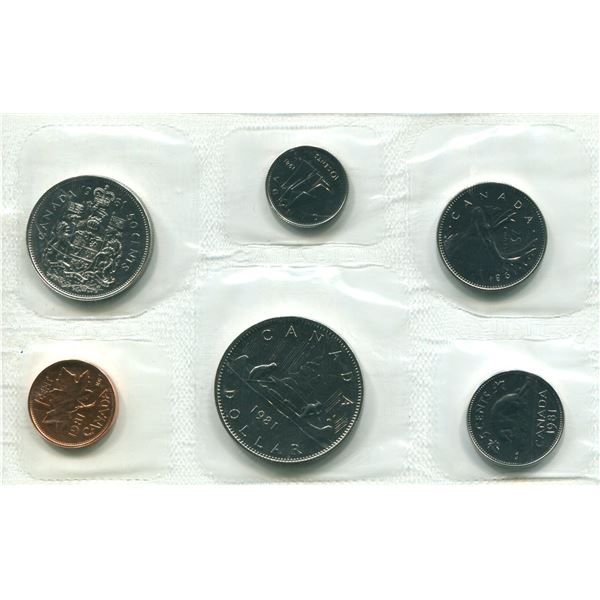 1981 Canadian Proof Set Coins
