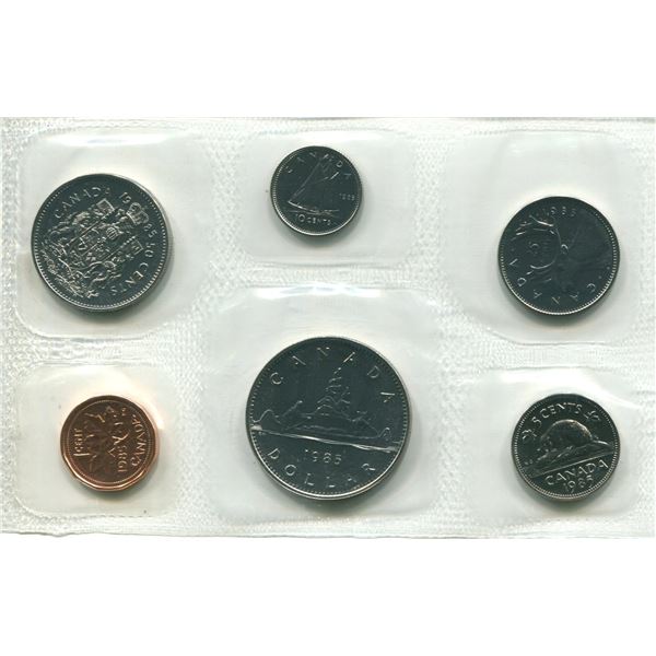 1985 (Pliofilm) Canadian Proof Set Coins