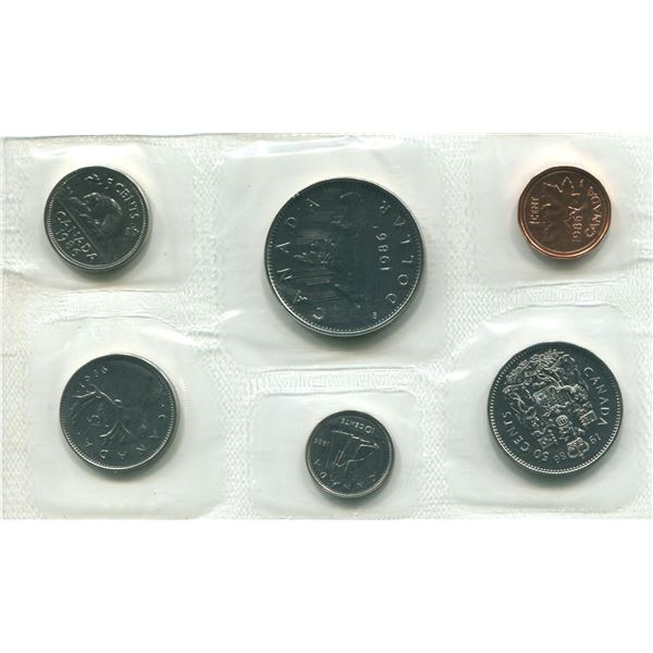 1986 Canadian Proof Set Coins