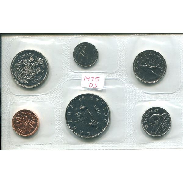 1975 (Detach J.) Canadian Proof Set Coins