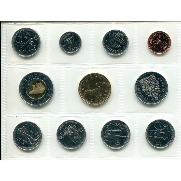 2007 Olympic Canadian Proof Set Coins