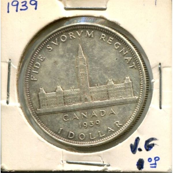 1939 Canadian Silver Dollar