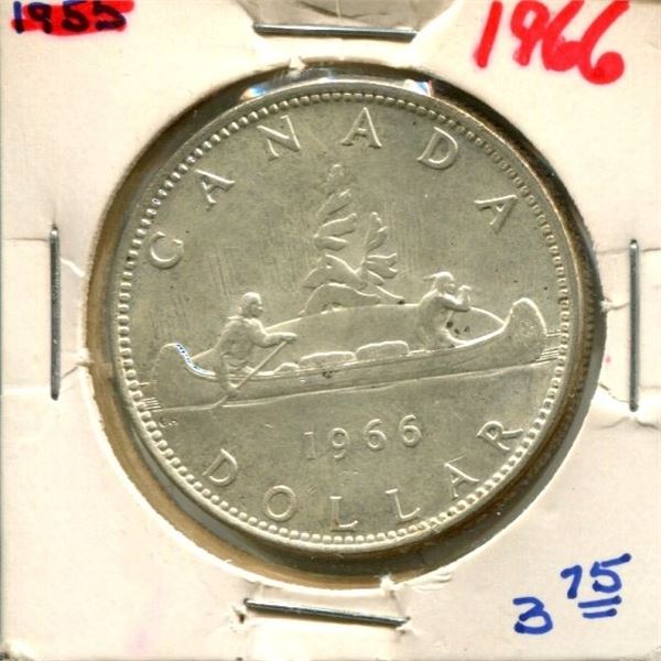 1966 Canadian Silver Dollar