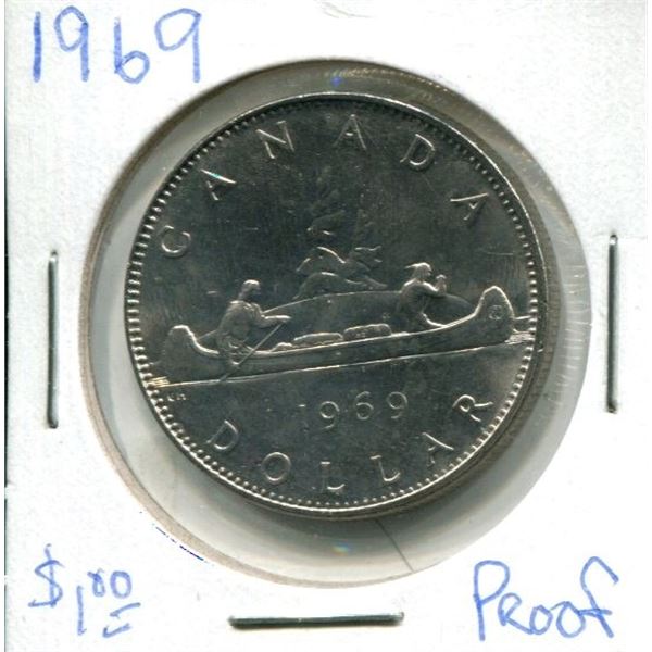 1969 Canadian Nickel Dollar
