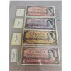 Image 3 : Complete set of 1954 Canadian bills $1.00 - $1000.00 various signatures & grades