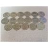 Image 2 : Canadian nickel dollars sheet of 17 various dates & grades