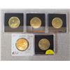 Image 1 : (5) Canadian Loonies  - CUNC coins added
