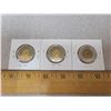 Image 2 : (3) Canadian Toonies 2x2012 + 2017 from uncirculated packages, low mintage