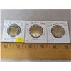Image 1 : (3) Canadian Toonies 2x2015 + 2016 from uncirculated packages, low mintage