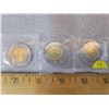 Image 1 : (3) Canadian Toonies 3x2015 - MS uncirculated in plastic holders from mint