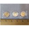 Image 2 : (3) Canadian Toonies 3x2015 - MS uncirculated in plastic holders from mint