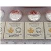 Image 5 : 2015 Canoe Across Canada $10 fine silver coin set 6 coin series with display canoe