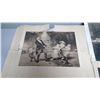 Image 2 : 3 piece print (rough condition) a tug of war, a dames school,unknown
