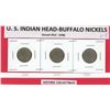 Image 1 : US Indian head Buffalo 5¢ 1927, 1928, & 1929