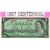 Image 1 : 1967 Canadian $1 dollar bank note- Centennial year issue
