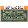Image 1 : 1937 cCanadian $1 banknote- King George VI