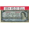 Image 1 : 1954 Canadian $5.00 Banknote