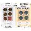 Image 1 : Five scarcer dates Canadian one cent & 4-12 side Canadian 5¢