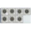 Image 1 : Lot of 7 50¢ fifty cent pices 1969, 1969, 1971, 1972, 1973, 1974, 1976