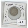 Image 1 : 1888 #1 5¢ Five cent VF20