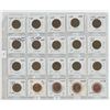 Image 1 : Sheet of 20 assorted pennies