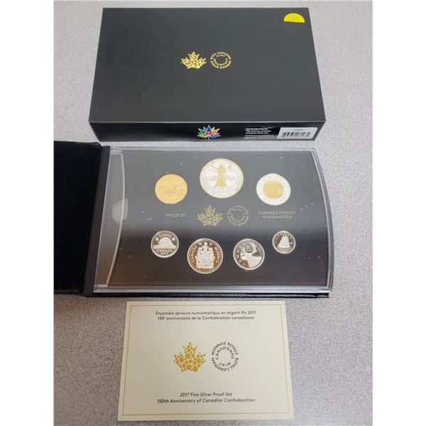 2017 Fine silver proof set 150th anniversary of Canadian Confederation
