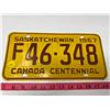 Image 1 : 1967 Saskatchewan license plate
