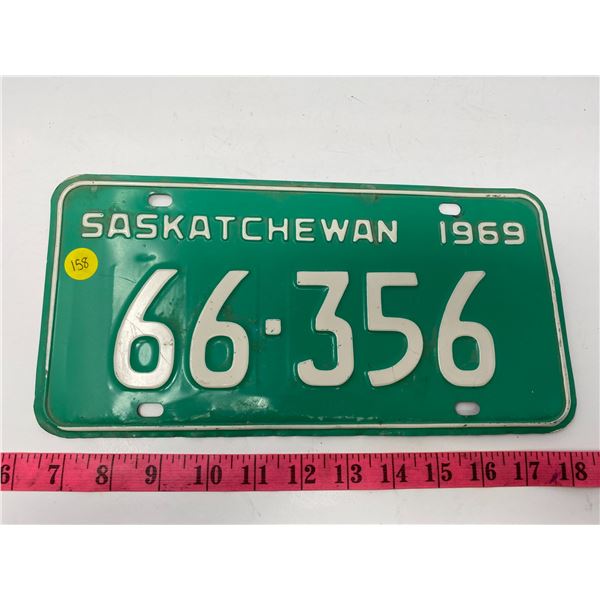 1969 Saskatchewan license plate
