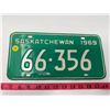 Image 1 : 1969 Saskatchewan license plate