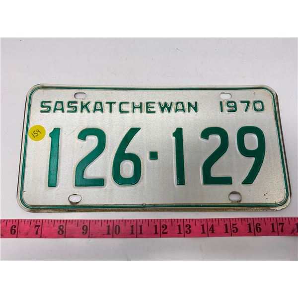 1970 Saskatchewan license plate