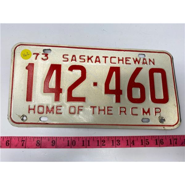 1973 Saskatchewan license plate