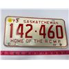 Image 1 : 1973 Saskatchewan license plate
