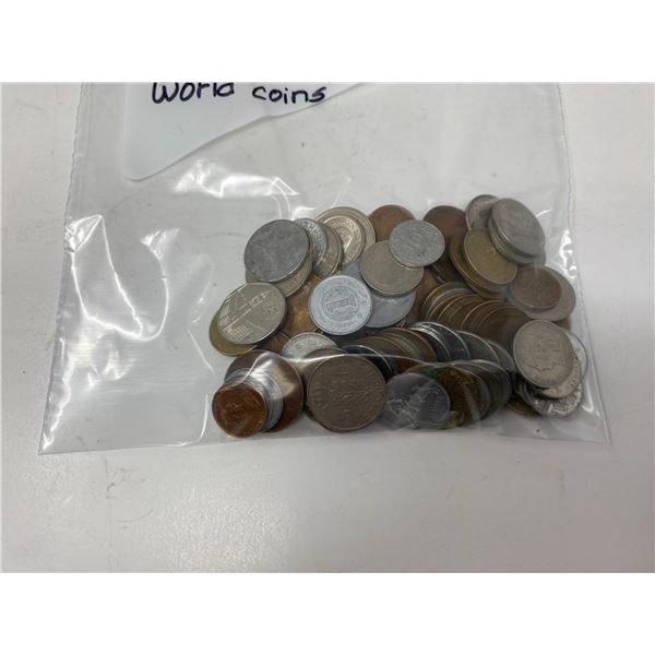 one bag of 100 world coins
