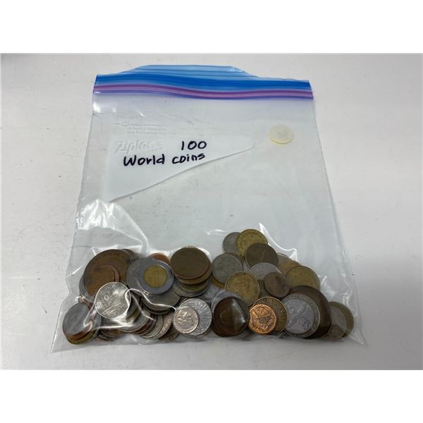 one bag of 100 world coins