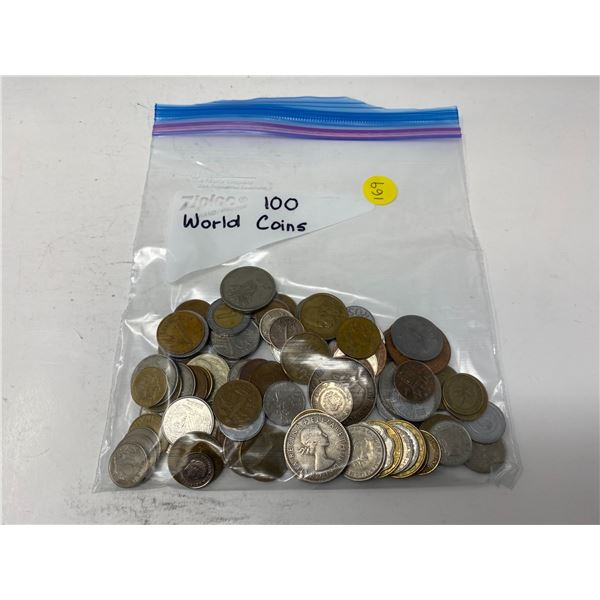 one bag of 100 world coins