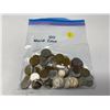 Image 1 : one bag of 100 world coins