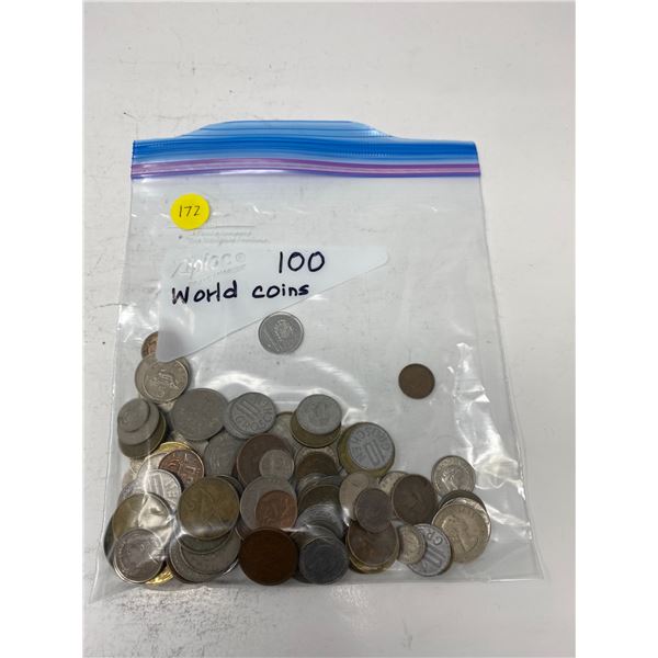 one bag of 100 world coins