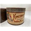 Image 4 : Kingsway tobacco tin & Mayfield tobacco tin w/ ashtray top