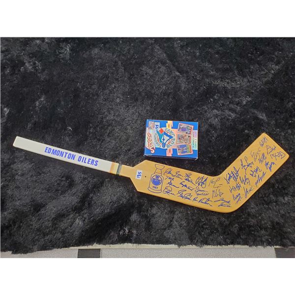 Edmonton (1987) Oilers Mini Hockey Stick + Blue Jays 1985-1995 Playing Cards