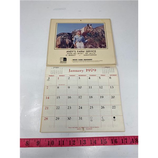 1979 Calendar Andy's Farm Service
