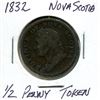 Image 1 : 1832 Nova Scotia 1/2 penny token