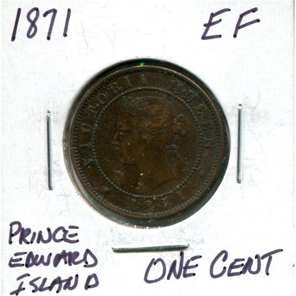 1871 Prince Edward Island one cent