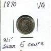 Image 1 : 1870 Victoria 5 cents